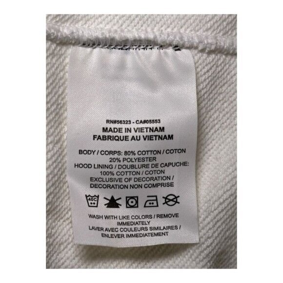 Nike Club Fleece‎ Pullover Hoodie Sweatshirt White Men's Medium NWOT FB6574-100 - Picture 11 of 16